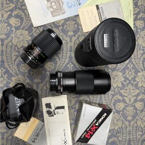 Konica AR Hexanon 65~135mm F4 Zoom Lens with Assortment